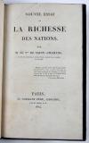 Saint-Chamans, (A.) de, Nouvel essai sur la richesse des nations.