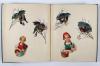 Anonym Scrapbook / Klebealbum mit 180 chromolithographierten, montierten Oblatenbildchen auf 26 Tafelseiten.