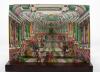 Anonym Perspektivtheater von Martin Engelbrecht, auch Kulissenbild oder Diorama genannt.– Maskenball.