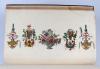 (Engelbrecht, Martin), Umfangreiches, großformatiges Klebebilderalbum, sog. Scrap-Book, mit sehr zahlreichen, kolorierten, ausgeschnittenen und montierten Kupferstichen aus dem Verlag Engelbrecht, Augsburg, um 1720.