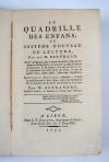 Berthaud, (Claude Louis), Le Quadrille des enfants, ou systeme nouveau de lecture.