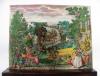 Anonym Perspektivtheater von Martin Engelbrecht, auch Kulissenbild oder Diorama genannt.– Die vier Jahreszeiten.