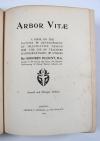 Blount, Godfrey, Arbor vitae. A book on the nature and development of imaginative design for the use of teachers, handcraftsmen &amp; others.